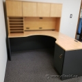 Light Tone L-Suite Corner Desk